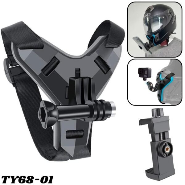 Soporte De Celular Para Casco Base Menton De Camara GoPro