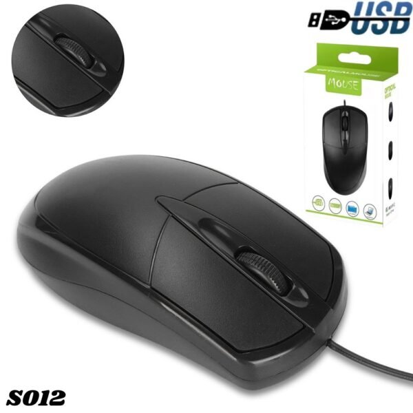 Mouse Alambrico S012 Cable Usb