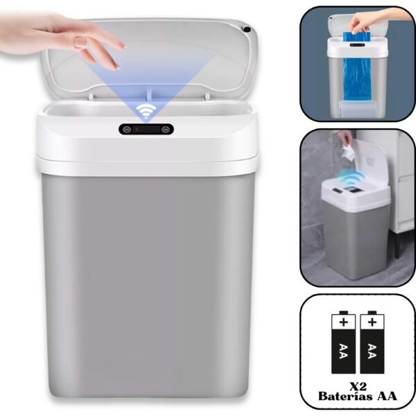 Bote Caneca De Basura Inteligente Con Sensor De Movimiento