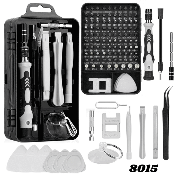 Kit De Destornillador De Precision Magnetico 115 En 1 Herramientas Manuales De Reparacion 8015