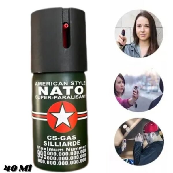 Gas Pimienta Defensa Personal Nato 40ml