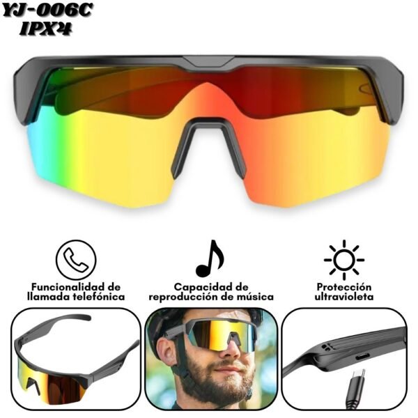 Gafas Inteligentes Bluetooth Con Tecnologia De Llamadas Gafas de sol deportivas