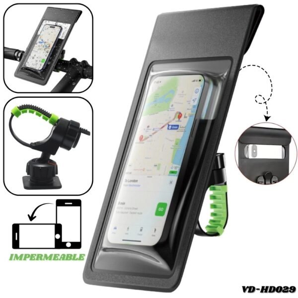 Holder Soporte Estuche Porta Celular Para Moto Bicicleta Manubrio Ajustable