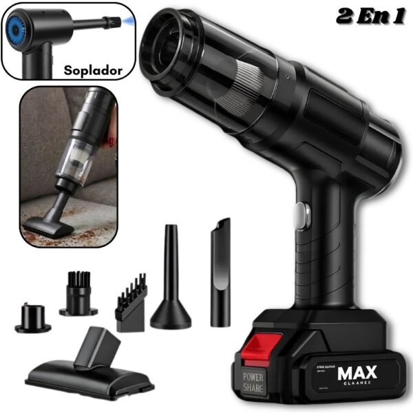 Aspiradora Sopladora Portatil 2 en 1 Inalambrica Multifuncional