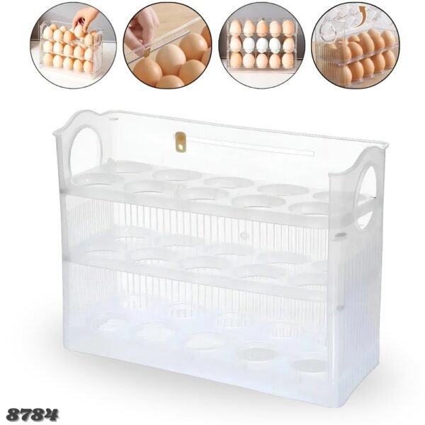 Bandeja Soporte Dispensador De Huevos Multiusos 3 Niveles