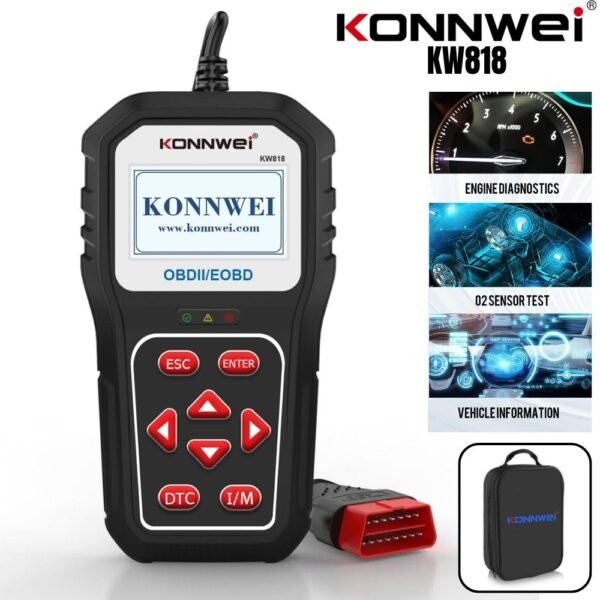 Escaner Diagnostico Automotriz Bluetooth Herramienta de Diagnostico para Autos Konnwei KW818