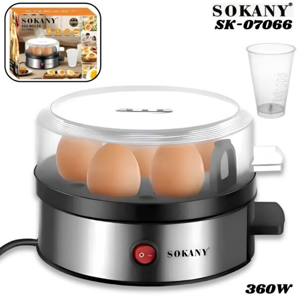 Cocedor Hervidor De Huevos Electrico Sokany 7 Huevos Sk-07066