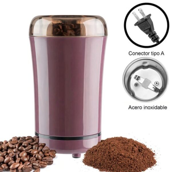 Molino De Cafe Electrico De Acero Inoxidable 2 Aspas