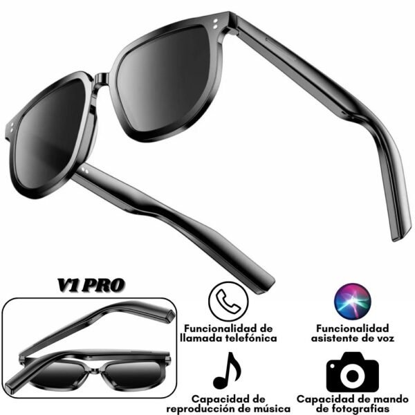 Gafas Inteligentes Bluetooth V1 Pro Con Tecnologia De Llamadas Gafas De Sol