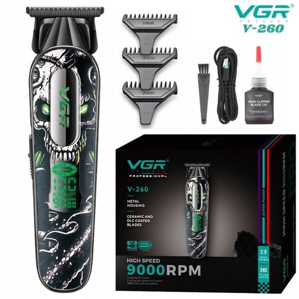 Maquina Patillera Afeitadora Corte De Pelo Inalambrica Vgr V-260 Profesional