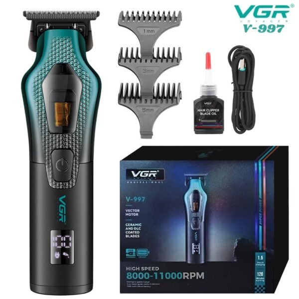 Maquina Patillera Afeitadora Corte De Pelo Inalambrica Vgr V-997 Profesional