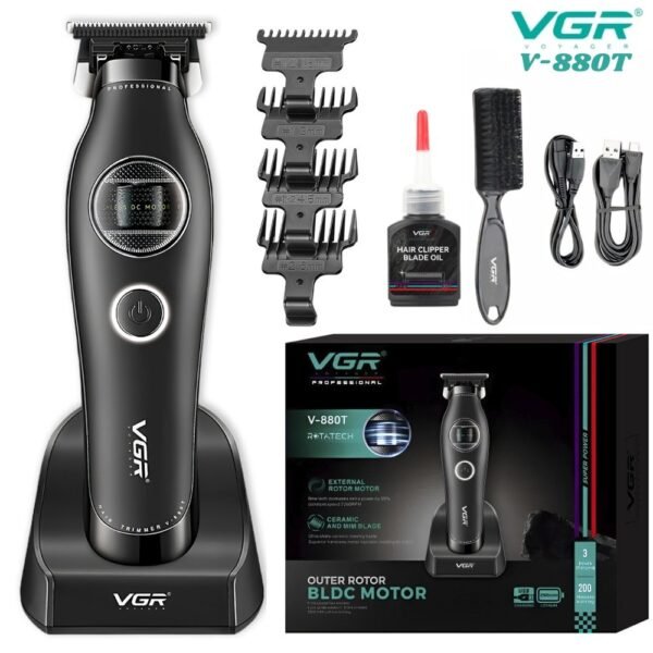 Maquina Patillera Afeitadora Corte De Pelo Inalambrica Vgr V-880T Profesional