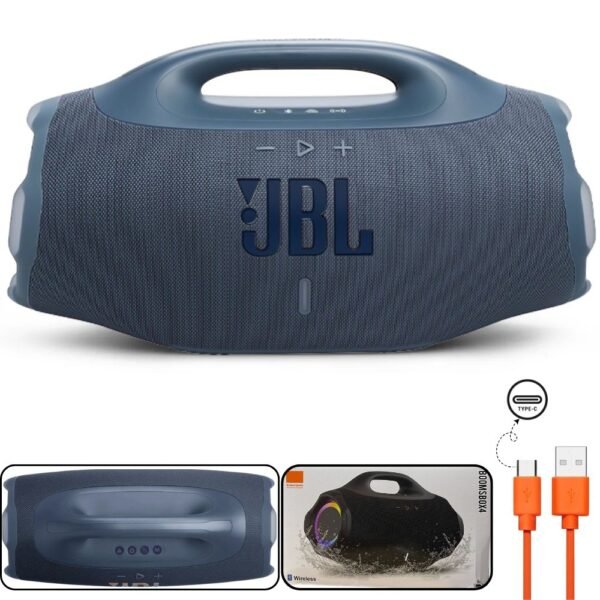 Parlante Bocina Jbl Boombox 4 Generico Bluetooth Recargable Azul