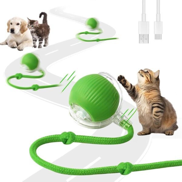 Juguete Pelota Interactiva Para Gatos Recargable