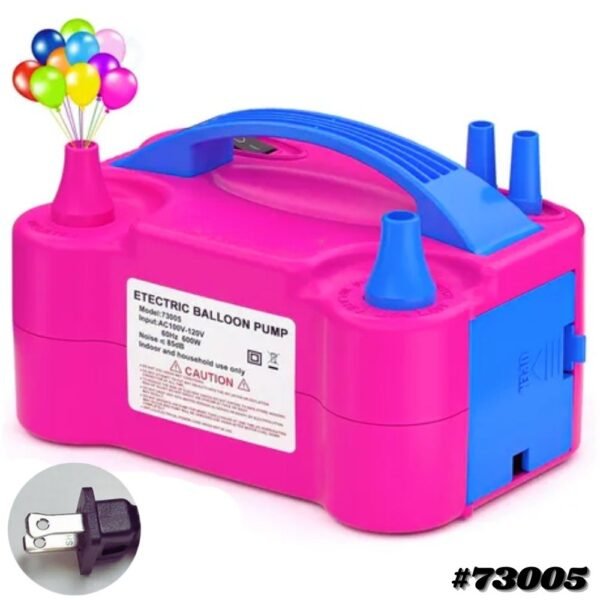 Mini Bomba Inflador De Globos Electrico Portatil Doble Boquilla