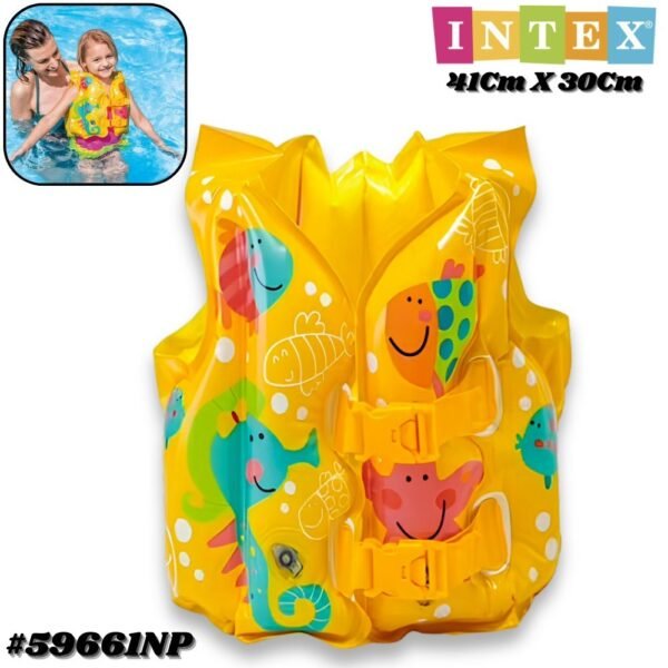 Chalecho Flotador Inflable De Piscina Intex 41Cm X 30Cm Flotadora