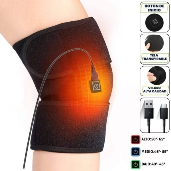 Rodillera De Compresion Termica Terapia Con Calefaccion