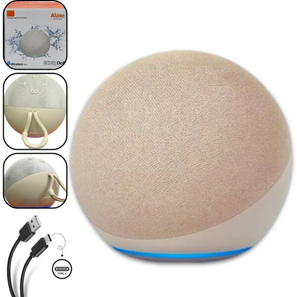 Parlante Bocina Alaxe Generico Bluetooth Recargable Beige