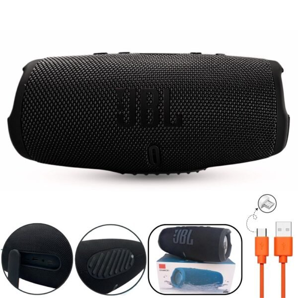 Parlante Bocina Jbl Charge 5 Generico Bluetooth Recargable Negro