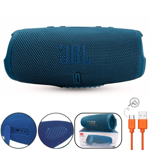 Parlante Bocina Jbl Charge 5 Generico Bluetooth Recargable Azul