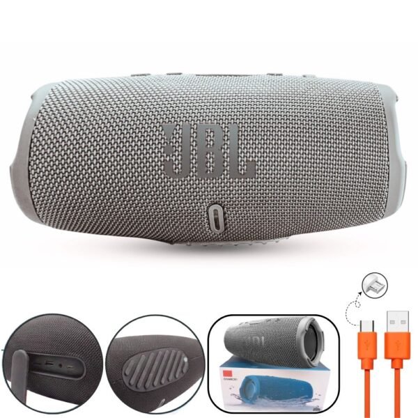 Parlante Bocina Jbl Charge 5 Generico Bluetooth Recargable Gris