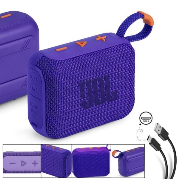Parlante Bocina Jbl Go4 Generico Bluetooth Recargable Morado
