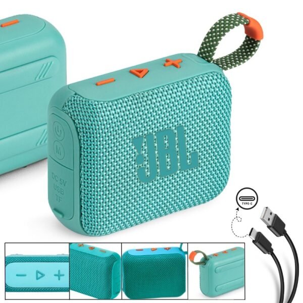 Parlante Bocina Jbl Go4 Generico Bluetooth Recargable Verde Menta