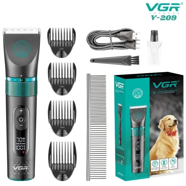 Maquina Peluquera Canina Para Mascotas Vgr V-209 Inalambrica Recargable