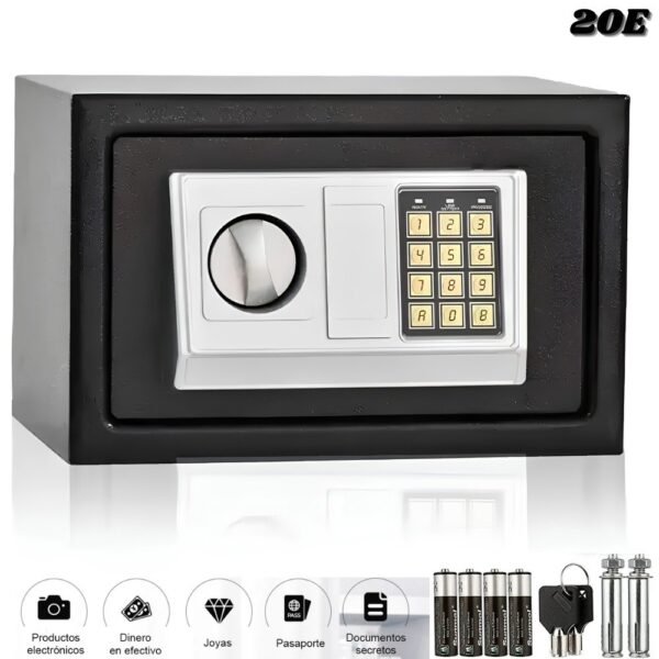 Caja Fuerte De Seguridad Digital Electronica Con Llave 20E