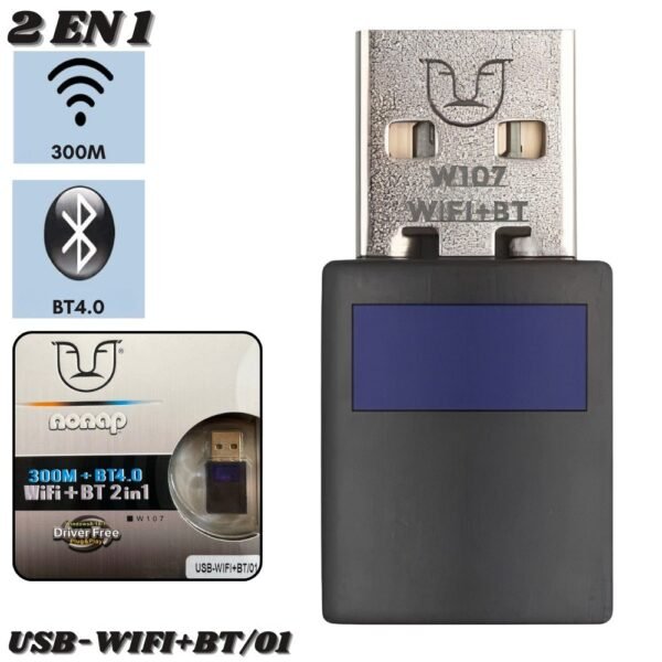 Adaptador Receptor Bluetooth Y Wifi Usb Inalambrico W107