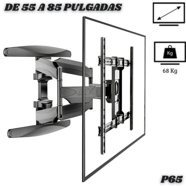Base Soporte Televisor Ajustable 55 A 85 Pulgadas P65