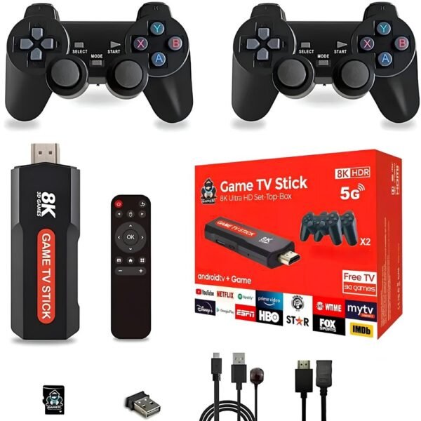 Consola De Videojuegos Retro Inalambrica Game Tv Con Convertidor Smart Tv Android