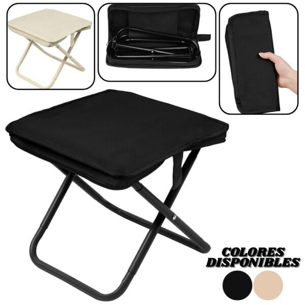 Taburete Silla Plegable Portatil Para Camping