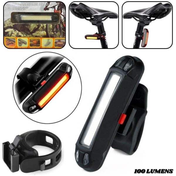 Luz Trasera Para Bicicleta Recargable 100 lumens