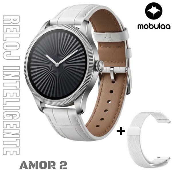 Reloj Inteligente Smartwatch Bluetooth Mobulaa Amor 2 Plateado