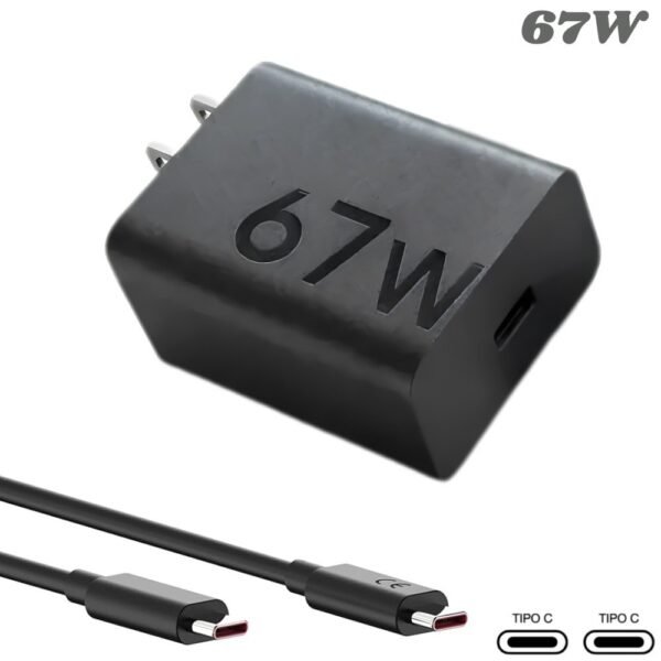 Cargador De Pared Tipo C Carga Rapida 67w Motorola Generico
