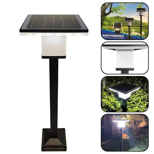 Lampara Solar De Jardin Para Exterior Iluminacion Fria