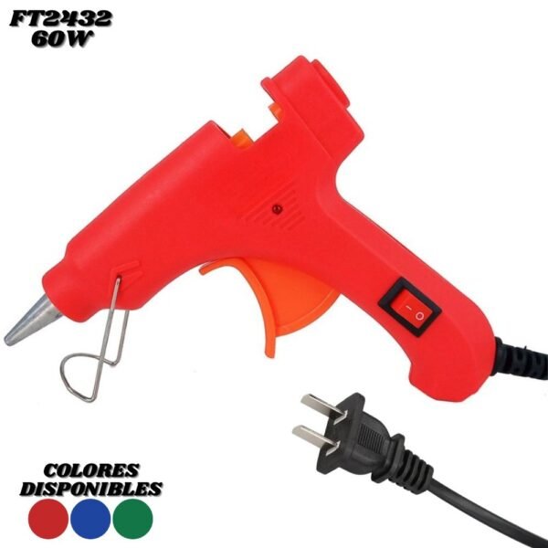Pistola De Silicona Electrica Con Switch Interruptor 60W Ft2432