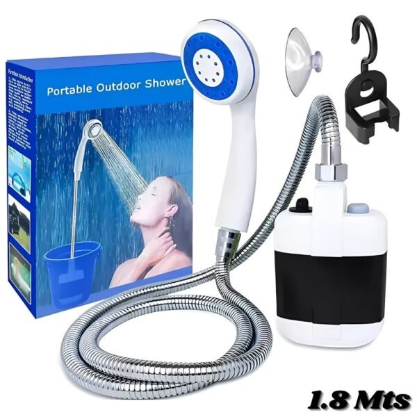 Ducha Regadera Sumergible Bomba Electrica Portatil Camping 1.8 Metros