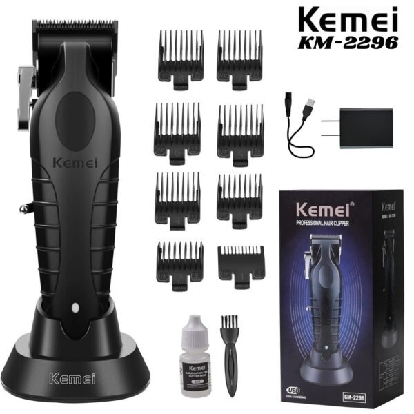 Maquina De Motilar Cortadora De Cabello Inalambrica Kemei Km-2296