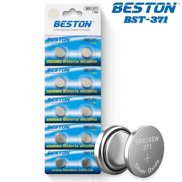 Pila Bateria Alcalina Bst-371 SR920SW Unidad Beston 1.55V