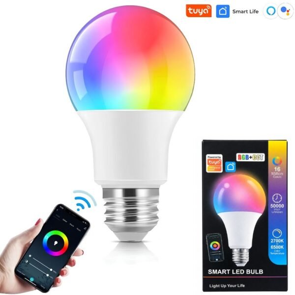 Bombillo Led Inteligente Wifi Bluetooth 12W Compatible Con Alexa Y Google Assitant