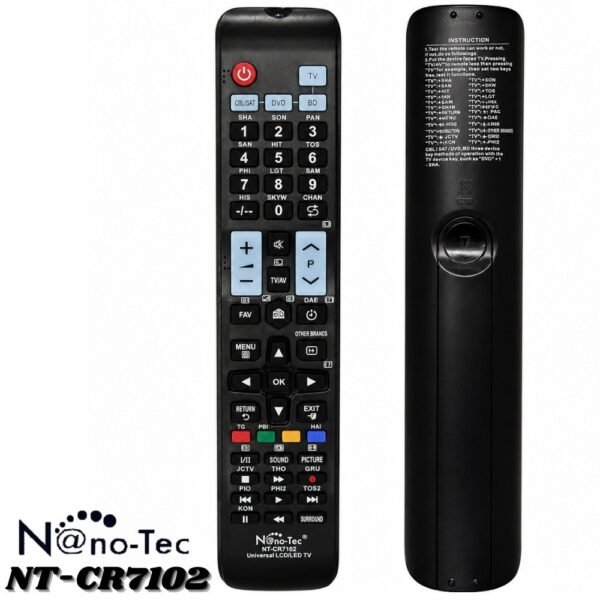 Control Remoto Universal Para Smart Tv Nanotec Cr7102