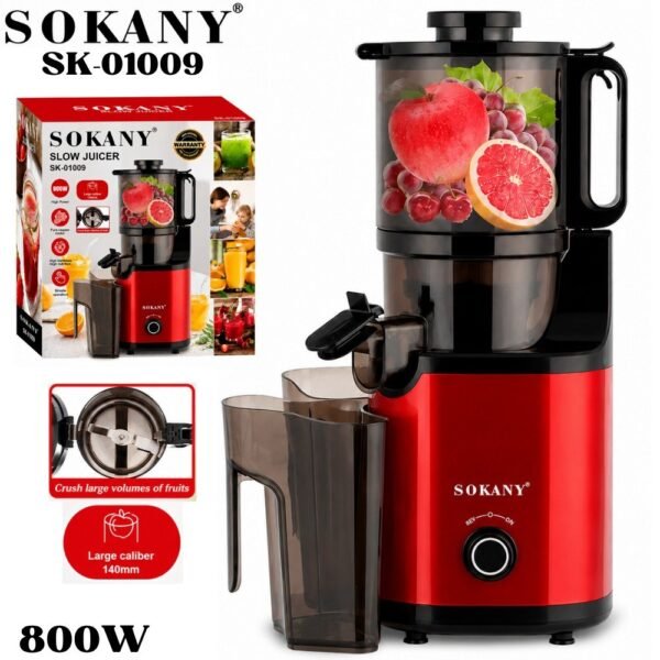 Extractor De Jugos Maquina Exprimididor Sokany 800w Sk-01009