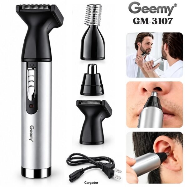 Combo Depilador Nasal Geemy Original 3 En 1 Gm-3107