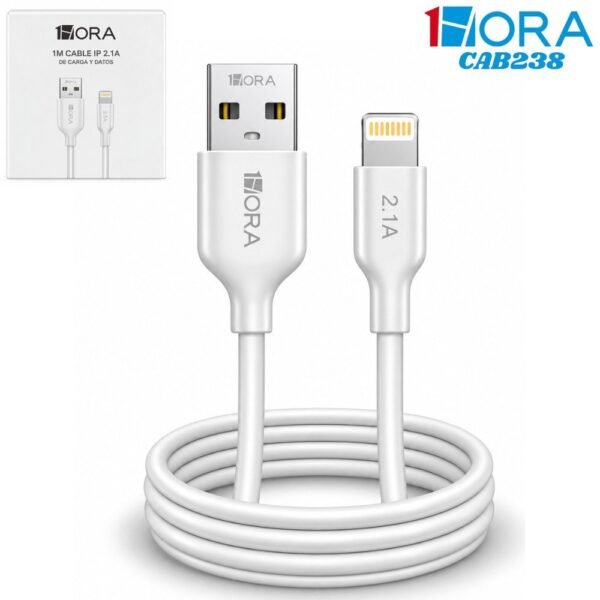 Cable De Datos Usb A Iphone Lightning 2.1A Alta Calidad 1Hora Cab238