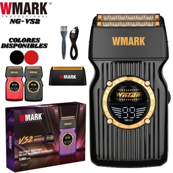Maquina Rasuradora De Afeitar Shaver Wmark NG-VS2 Profesional