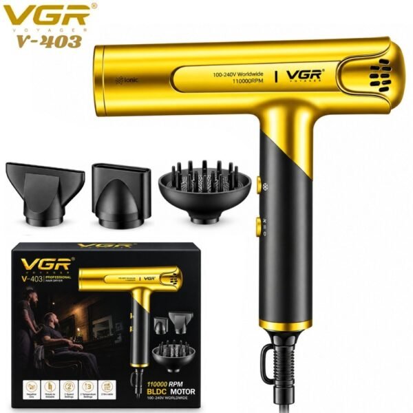 Secador De Cabello Iones Negativos Vgr V-403 Original