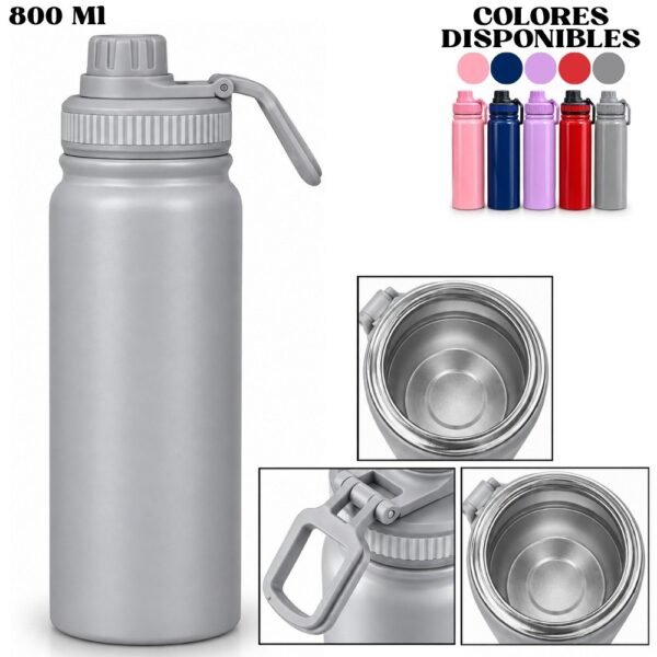 Termo Botella Portatil Acero Inoxidable 800ml