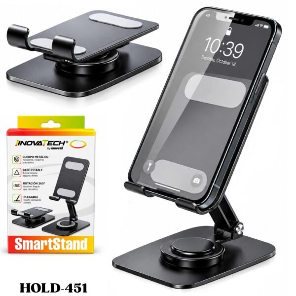 Holder Soporte Base Para Celular Ajustable Rotacion 360 Hold-451
